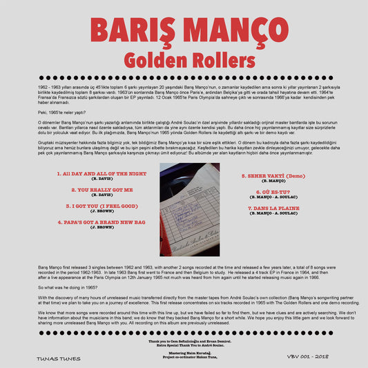 Barış Manço - Golden Rollers LP